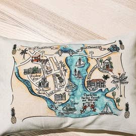 Charleston SC dekorativ pude (med indsats) for engroshandel hos Gooseberry Designs