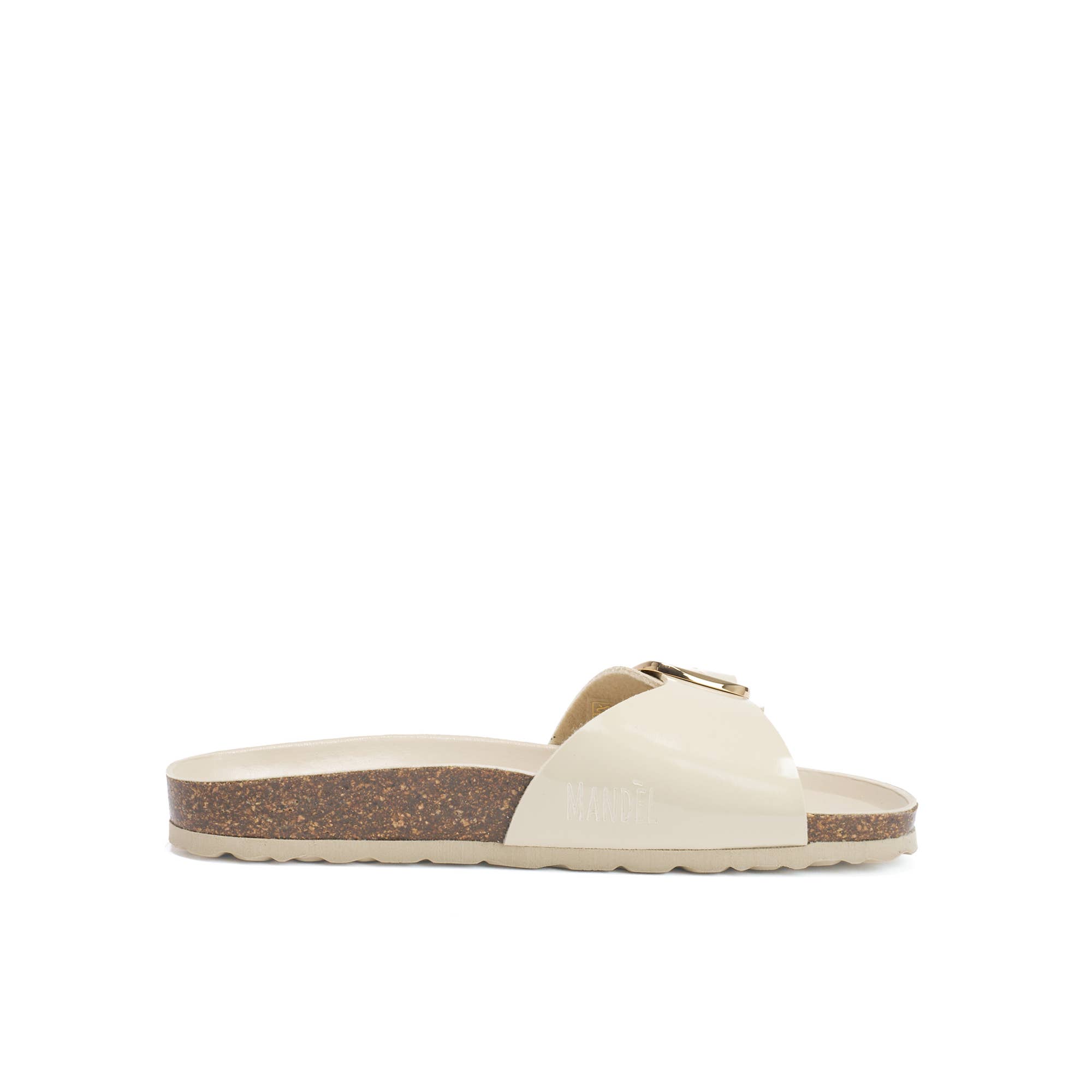 Mandél - Wholesale Sandals - Women's - Beige band ciabatta - Art.MD11242