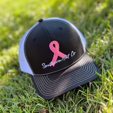 Southern Hat Co Apparel - Wholesale Trucker Hat - Unisex - Breast Cancer Ribbon Trucker Hat