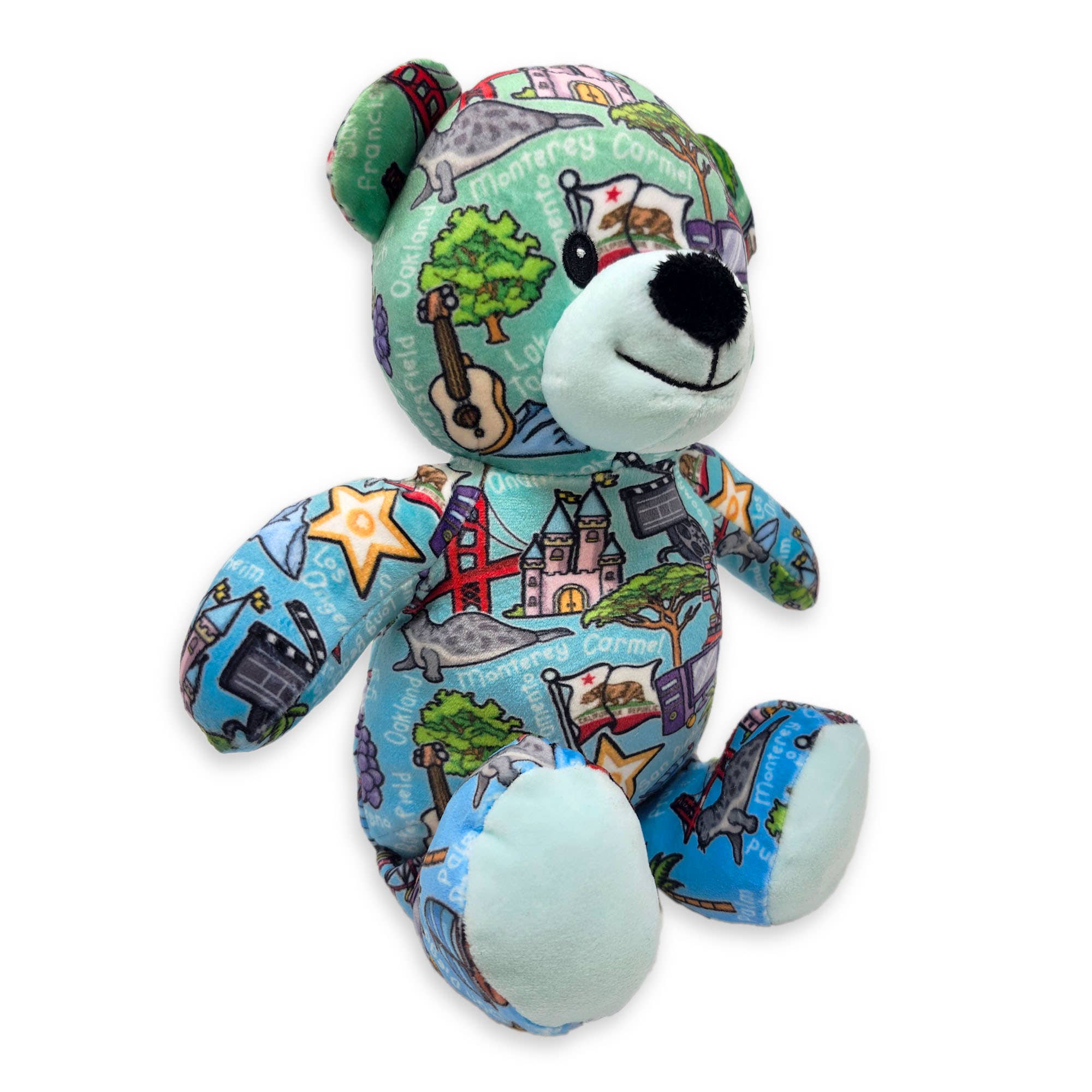 Plushology® by RGU - Wholesale Stuffed/Plush Toy - Kids & Baby - 9" California Totally United™ Teddy Bear • Eco1