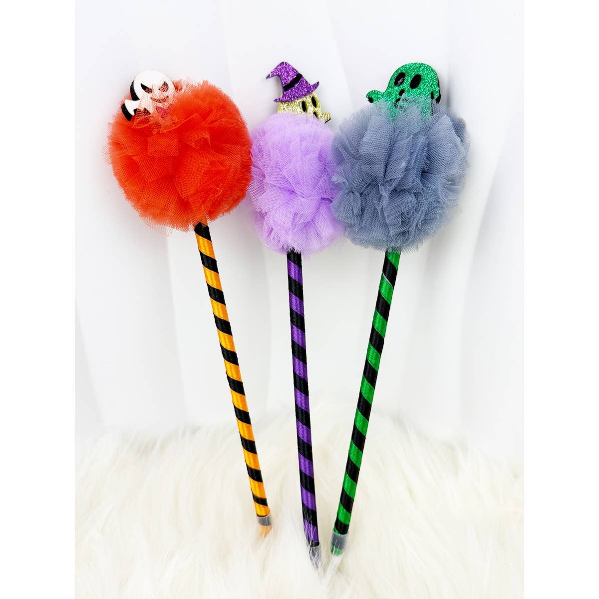 MIX COLOR Halloween Theme PomPom Pen for wholesale on Faire1