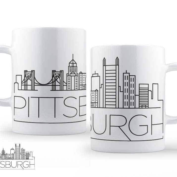 Pittsburgh Skyline Coffee Mug for wholesale by Quotable Life