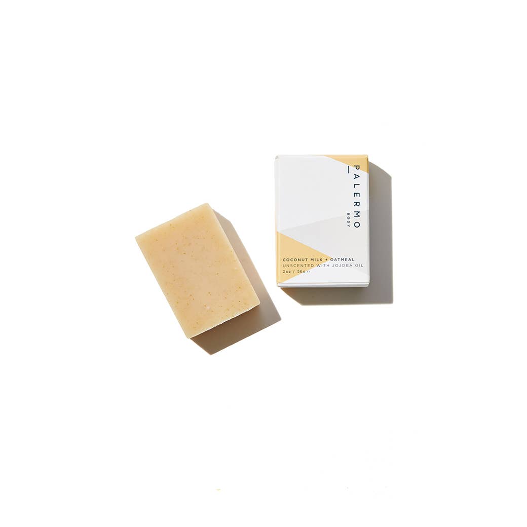 Palermo Body - Wholesale Bar Soap - 2oz | Coconut Milk + Oatmeal with Jojoba Oil Soap Bar1