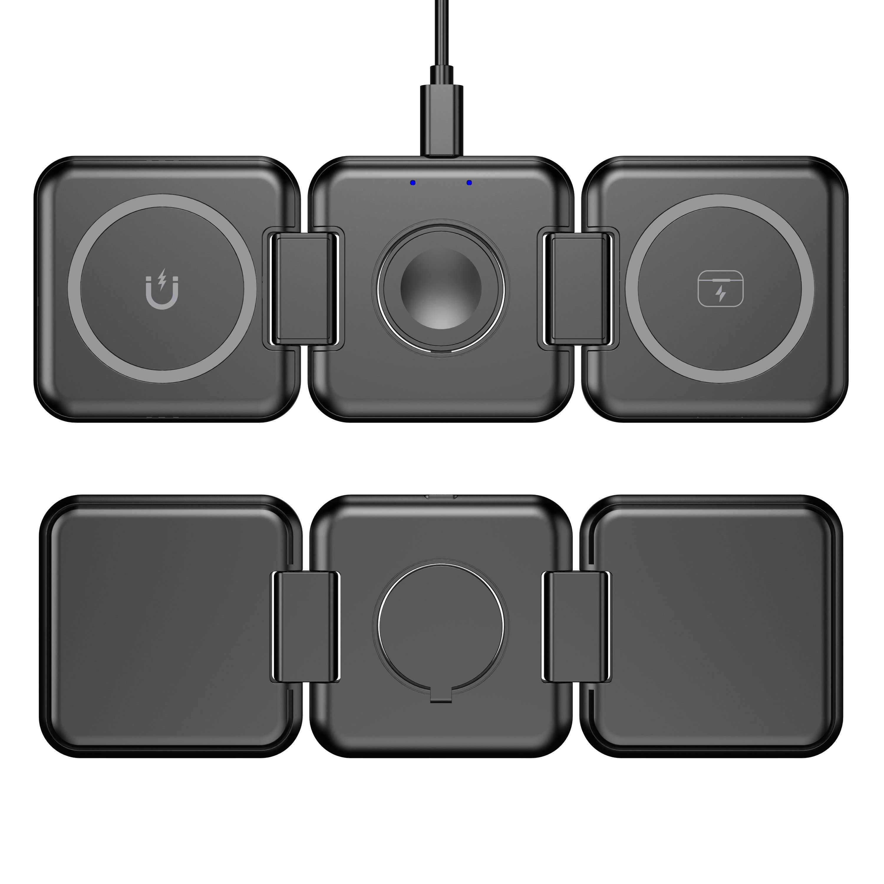 LAX Gadgets – wholesale Charging dock – MagSafe 3-in-1 Foldable Wireless Charging Stand- Retail Pack23