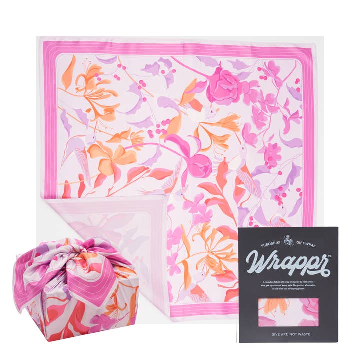 WRAPPR Gift Wrap - Wholesale Flat Wrap - Furoshiki Gift Wrap by Danni Ha | 28", Recycled Polyester30