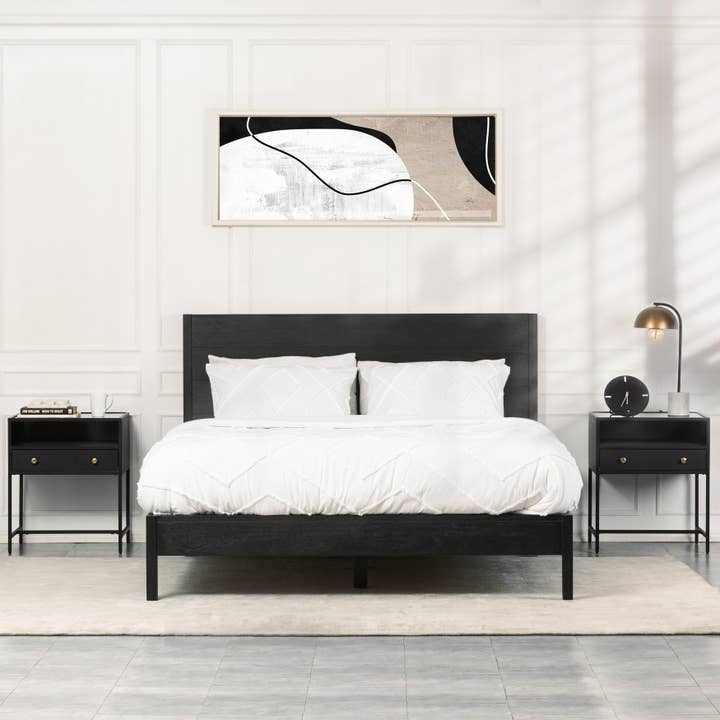 MH London - Wholesale Side Table - Hale Metal Industrial Nightstand with Glass Shadow Box Top7