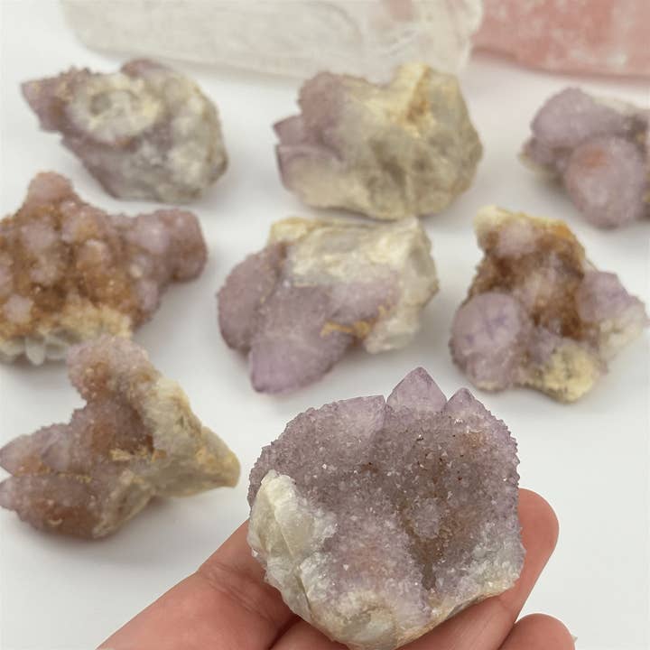 Cactus Amethyst from South Africa - Spirit Amethyst Crystal Cluster for wholesale by Rock Paradise