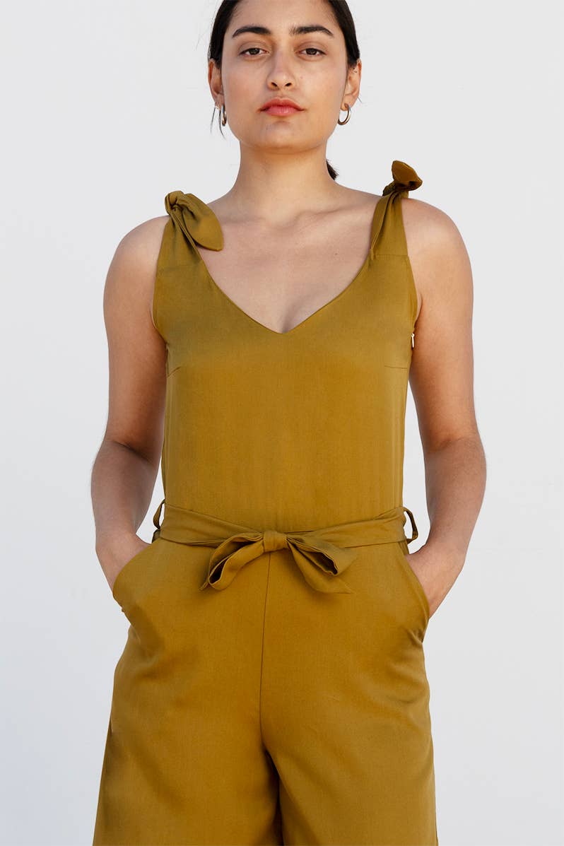 Studio Hertzberg - Venta al por mayor Peto - Mujer - Mono de Tencel FA-SA en color oliva4