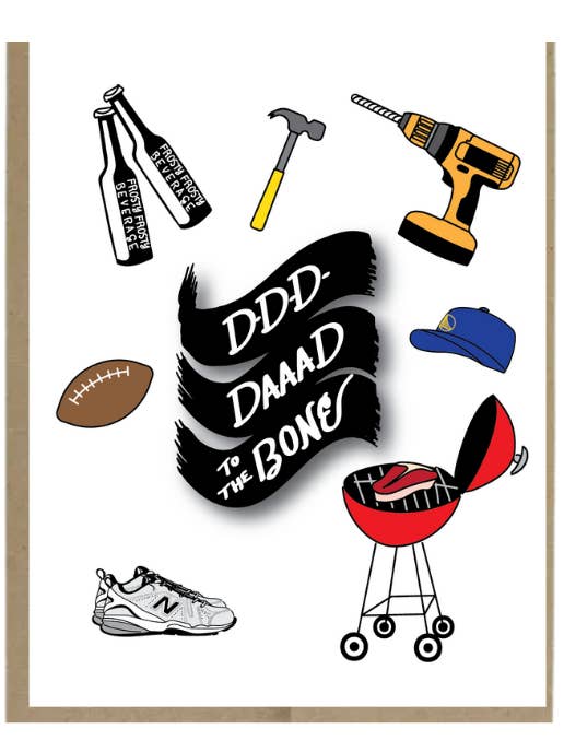 Far til benet lykønskningskort for engroshandel hos Harmony Art Shop