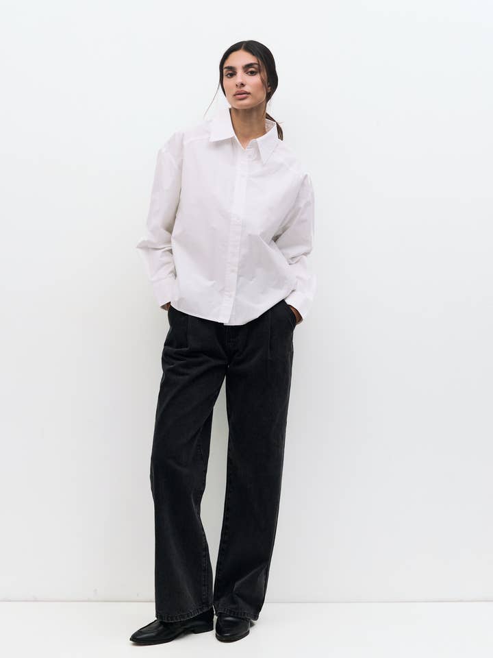 The Ophelia Top | Boxy Button-Down Shirt for wholesale by MOD REF