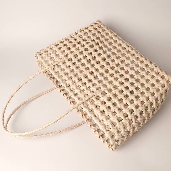 Fashion City – Engroshandel Tote bag - Dame – Sommer genanvendt plastvævet mulepose