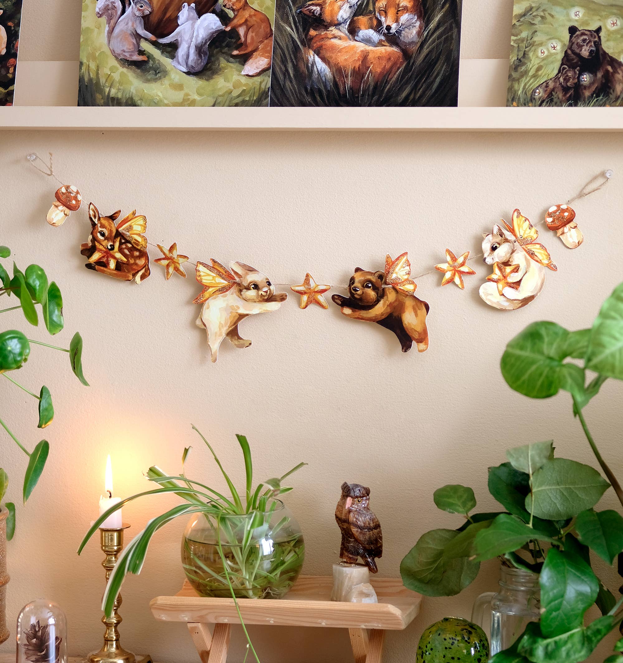 Doro Marcello - Wholesale Bunting/Garland - DIY Paper Garland Kit | Stars & Fairy Animals Nursery Decor3
