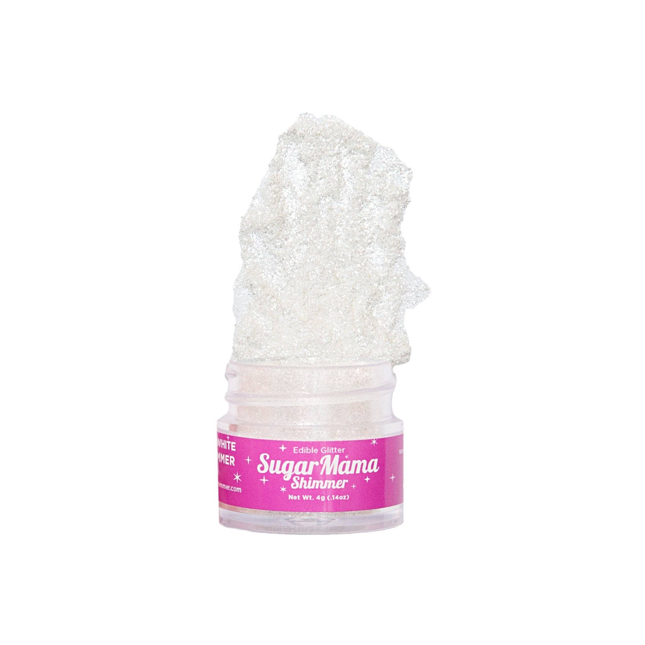 Sugar Mama Shimmer - Wholesale Body Glitter/Shimmer - Ice Queen White Shimmer - White Edible Glitter3