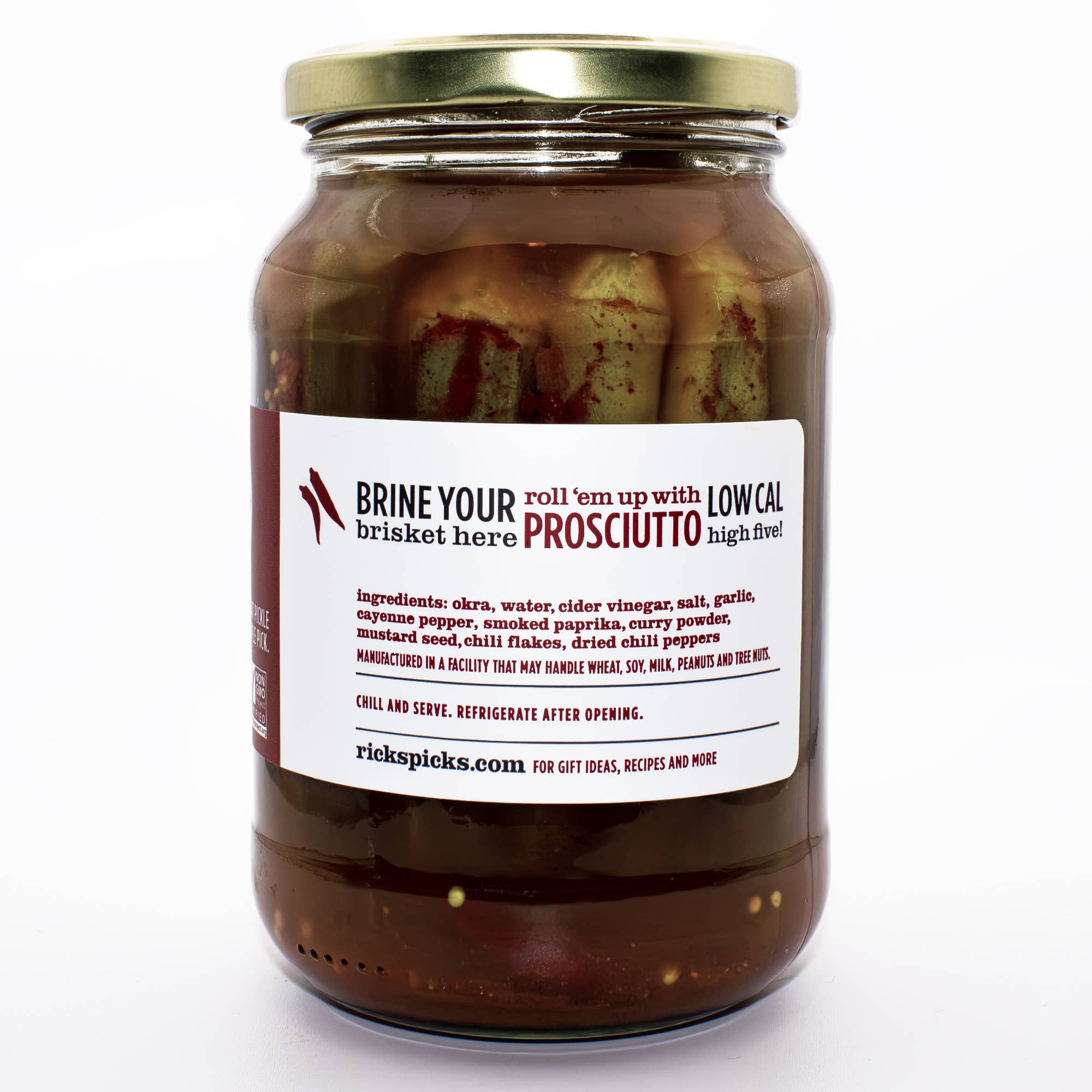 Rick's Picks - Wholesale Pickled Vegetables - Smokra Spicy Pickled Okra  - Case of 6 jars1