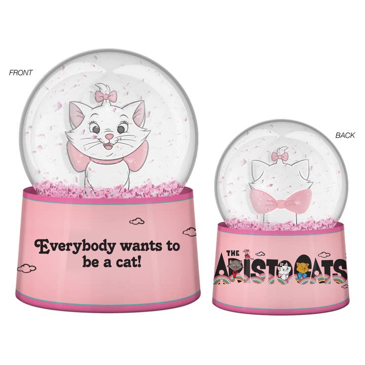 Silver Buffalo - Wholesale Snow Globe - Aristocats Marie And Kitten Clouds Logo Boxed 45mm Light Up