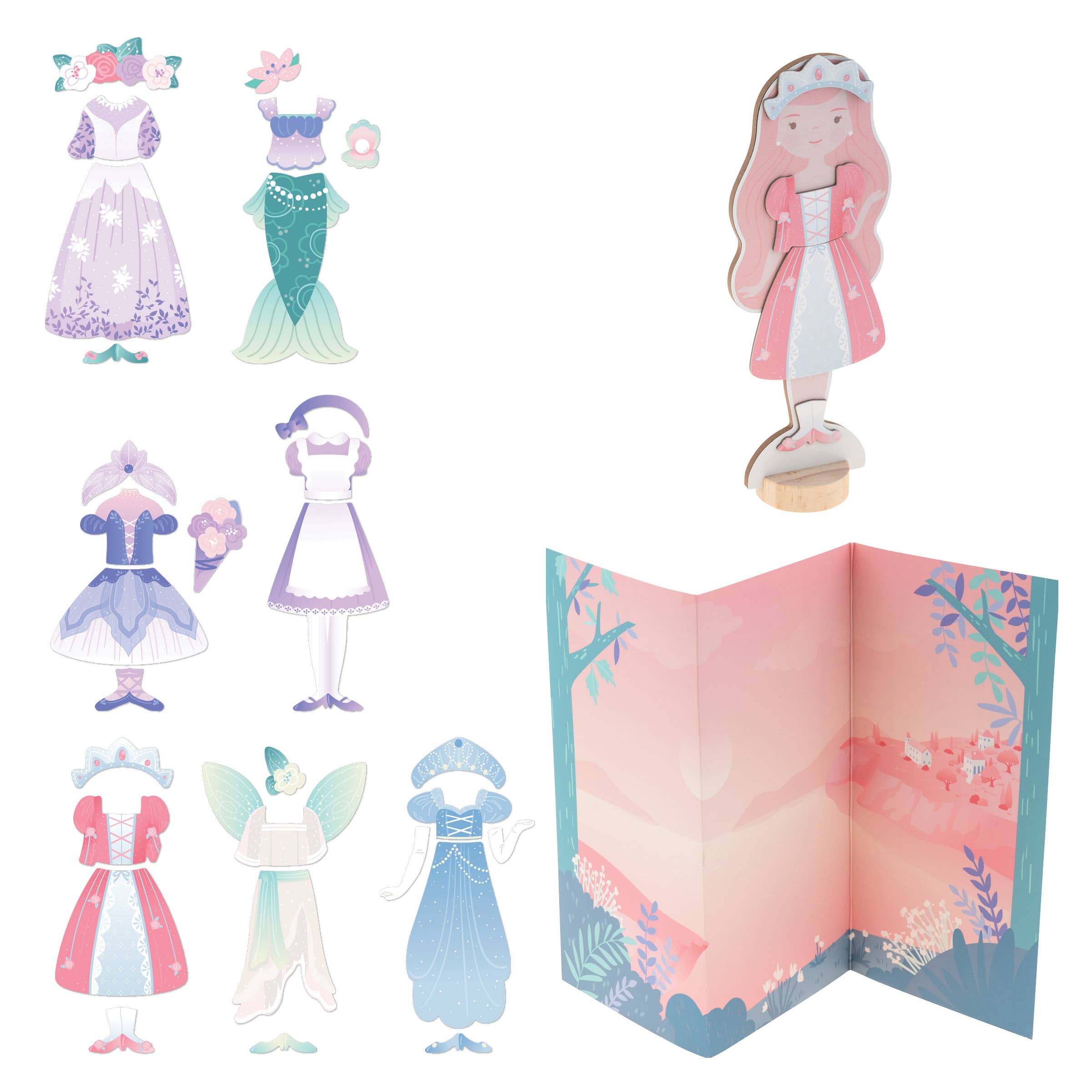 Stephen Joseph Gifts - Wholesale Doll Accessory Kit - Kids - Magnetic Dress Up Dolls3