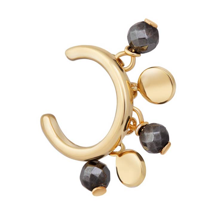 925 silver plated hematite plate ear cuff for wholesale by caï