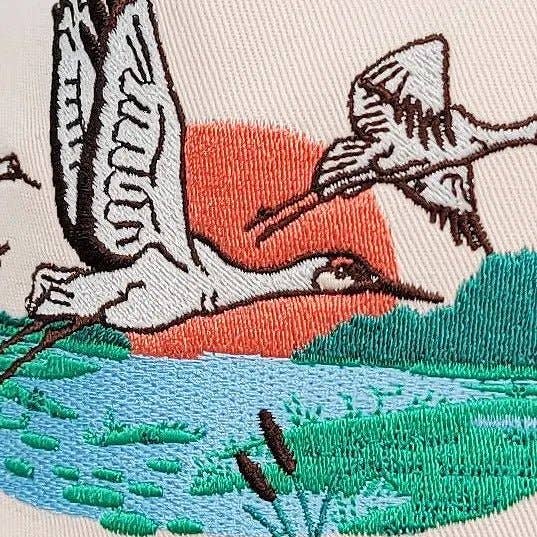 Ivory Sandhill Crane Hat for wholesale on Faire3