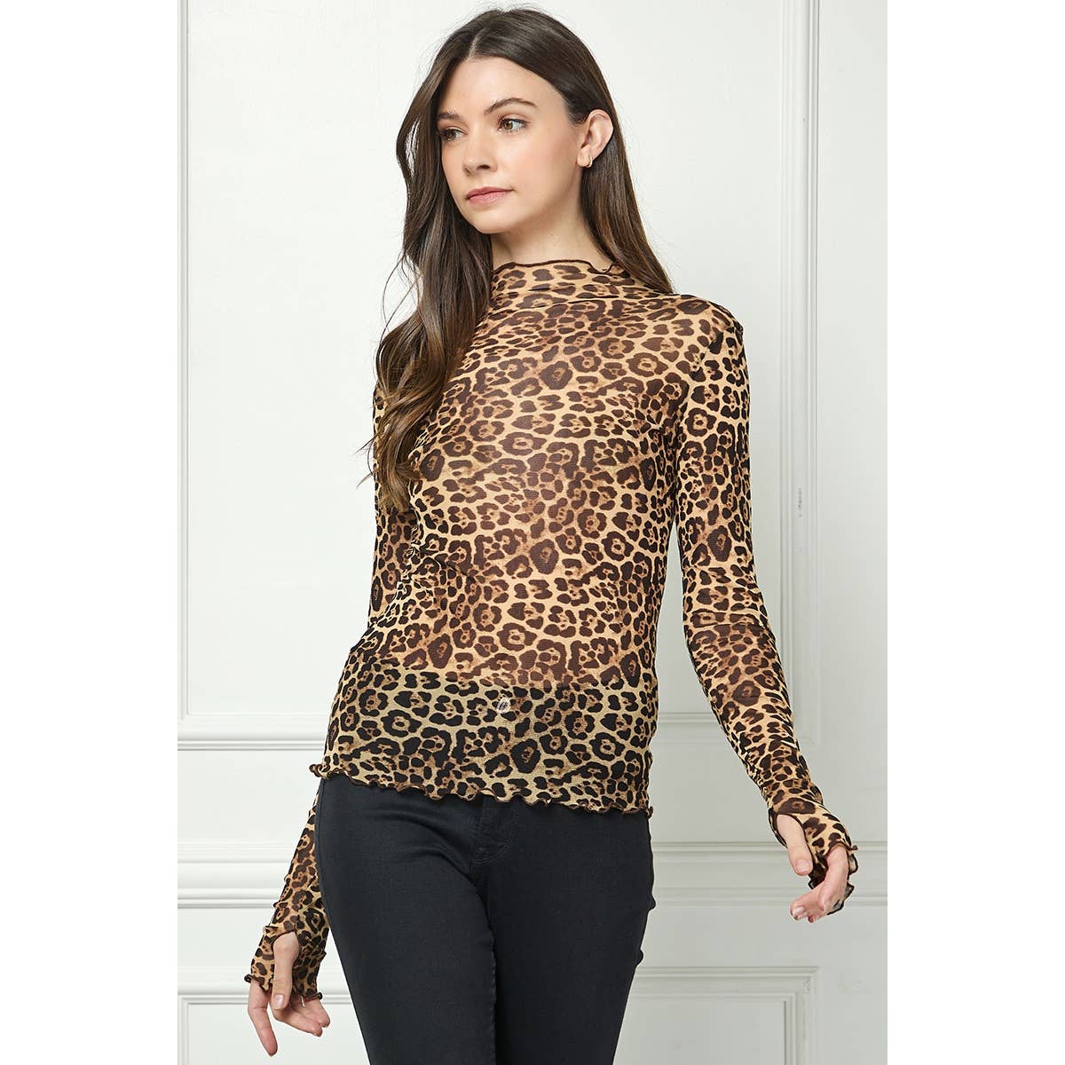 Veveret – Blusa - Mulher por atacado – Top Transparente de Renda com Manga Comprida18