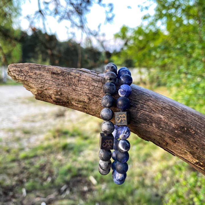 Matte Lapis Lazuli set voor wholesale door Stoney Bracelets