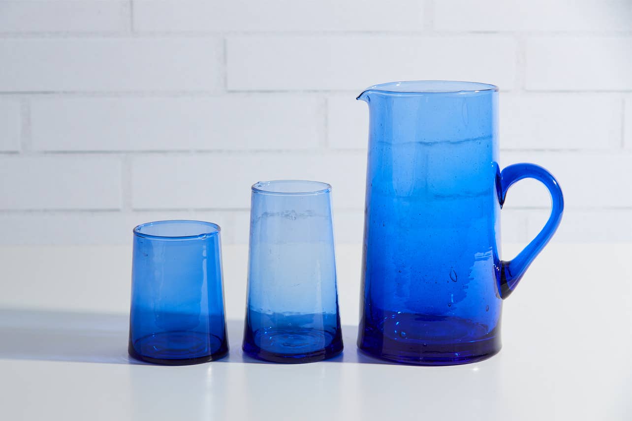 Verve Culture - Wholesale Jug - Moroccan Cone Jug - Blue5