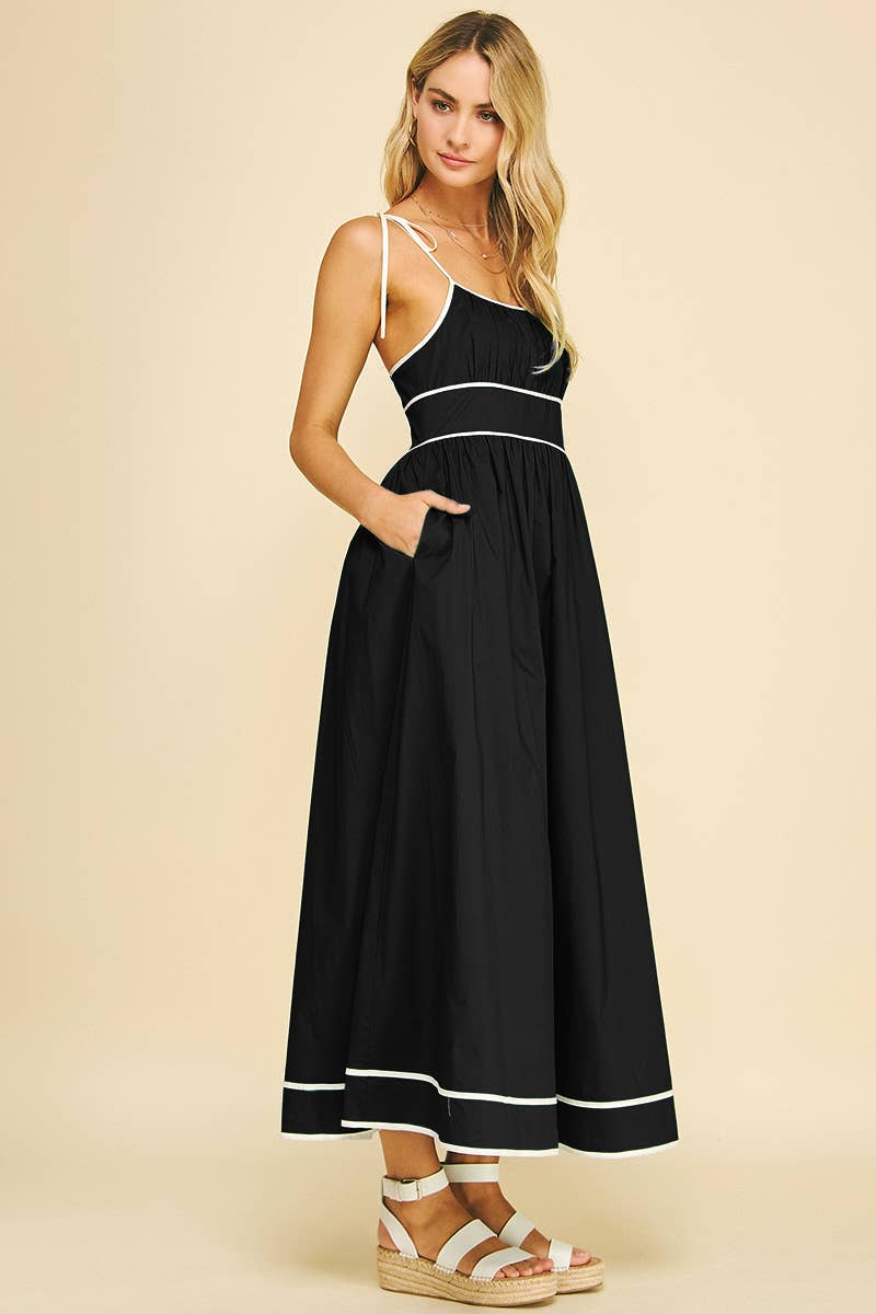 PINCH - Wholesale Dress - Women's - CONTRAST STRAP MAXI DRESS - 5828D18