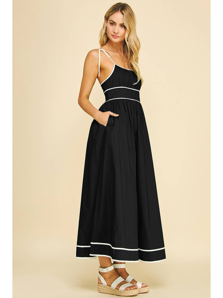 PINCH - Wholesale Dress - Women's - CONTRAST STRAP MAXI DRESS - 5828D18