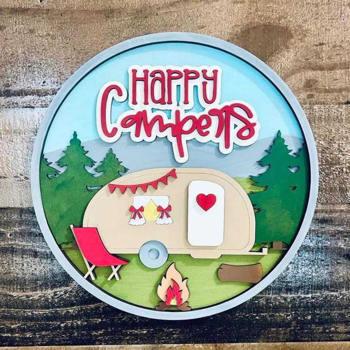 Happy Camper DIY Craft Kit for wholesale by Denton Cove