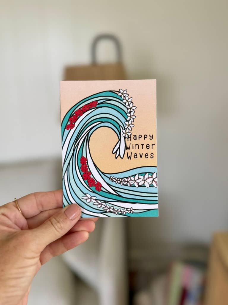 Sierra Rehrer Designs - Wholesale Season's Greetings Card - Winter Waves Card4