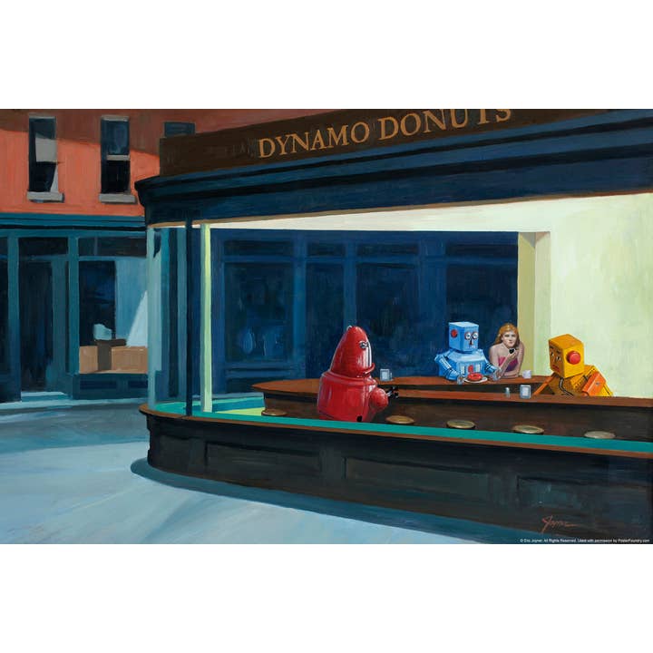 Robots Robohawks de Eric Joyner Arte de Pared para venta al por mayor de Gotham Gifts