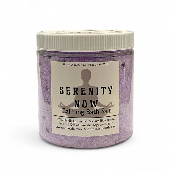 Raven’s Hearth – Großhandel Badesalz – Serenity Now Badesalz | Lavendel, Salbei und Zeder | Beruhigend