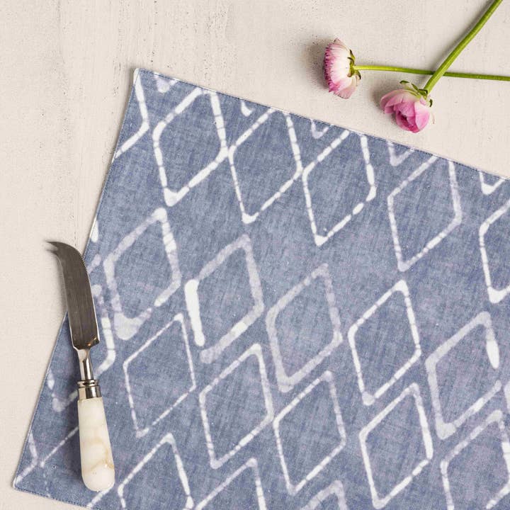 Batik Grey Placemat, Set of 4 for wholesale by Wolf & Irving