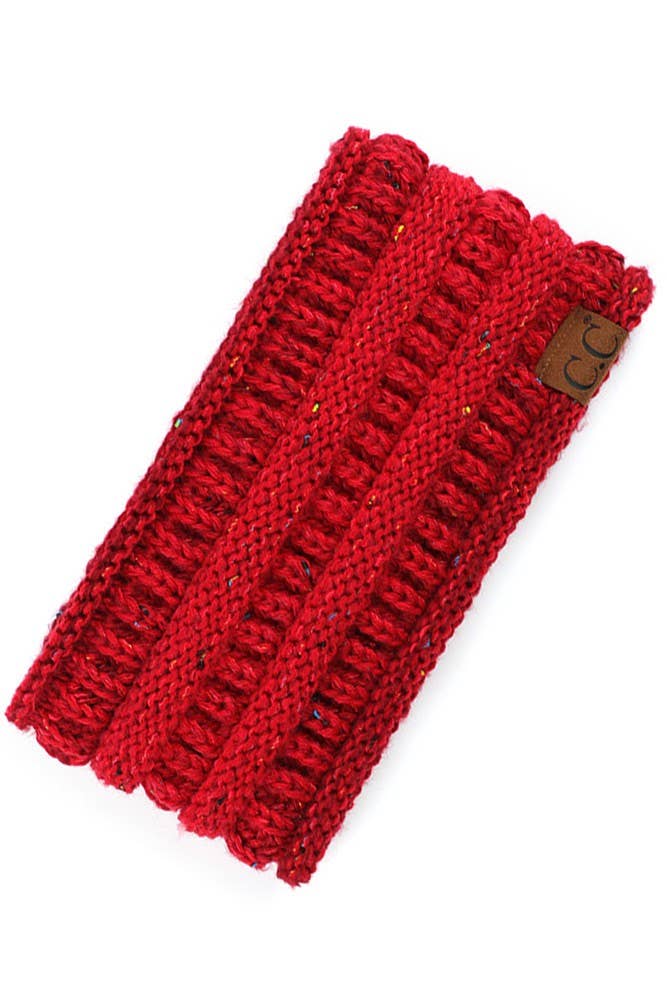 Hana - Wholesale Haarband - Dames - C.C Ombre geribbelde confetti gebreide paardenstaart hoofdband8