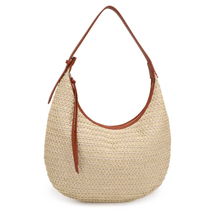 STRAW HOBO BAG for wholesale by KAYLA+AVA