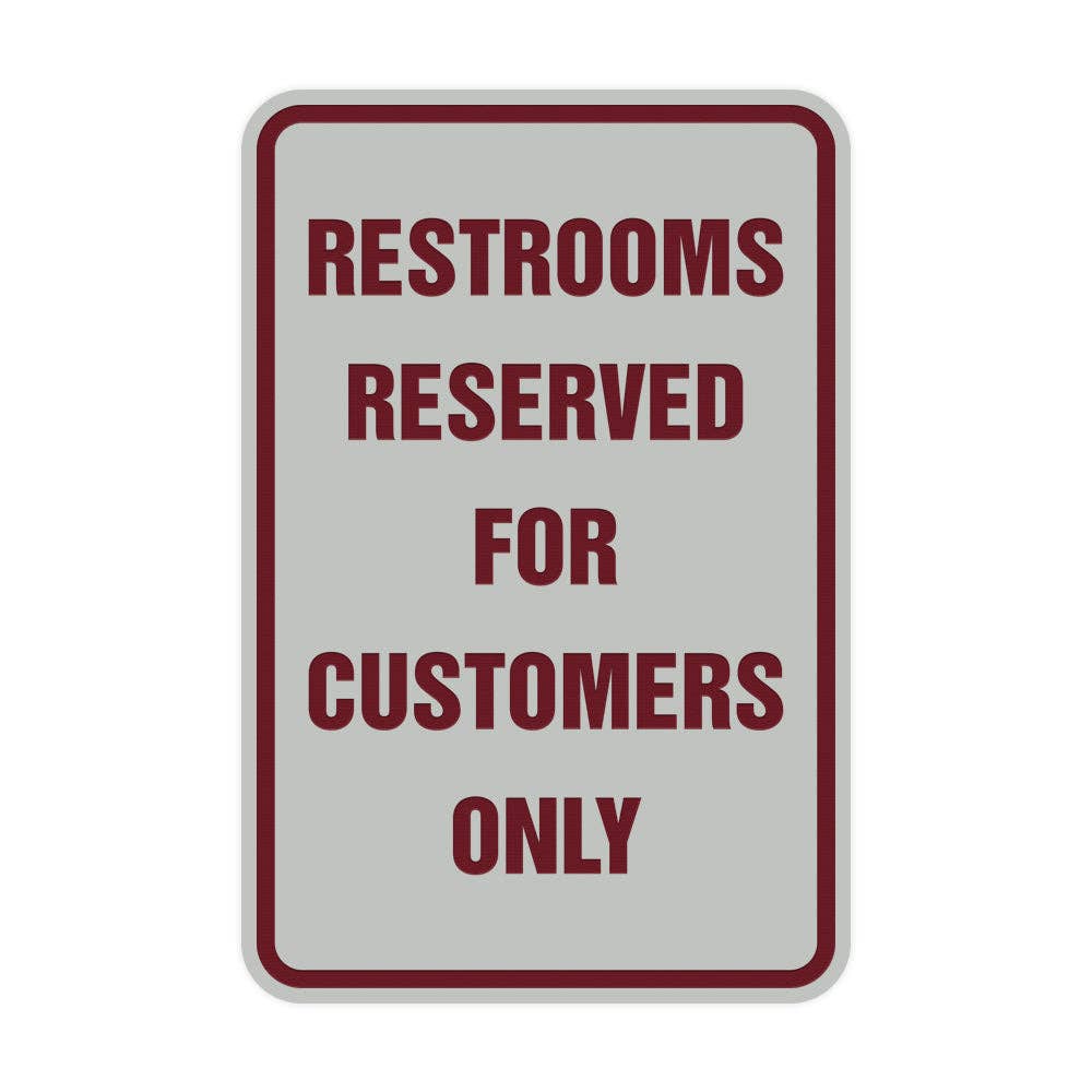 All Quality - Wholesale Bord/bordje - Borden van Lita Portret Ronde toiletten uitsluitend gereserveerd voor klanten Sign10