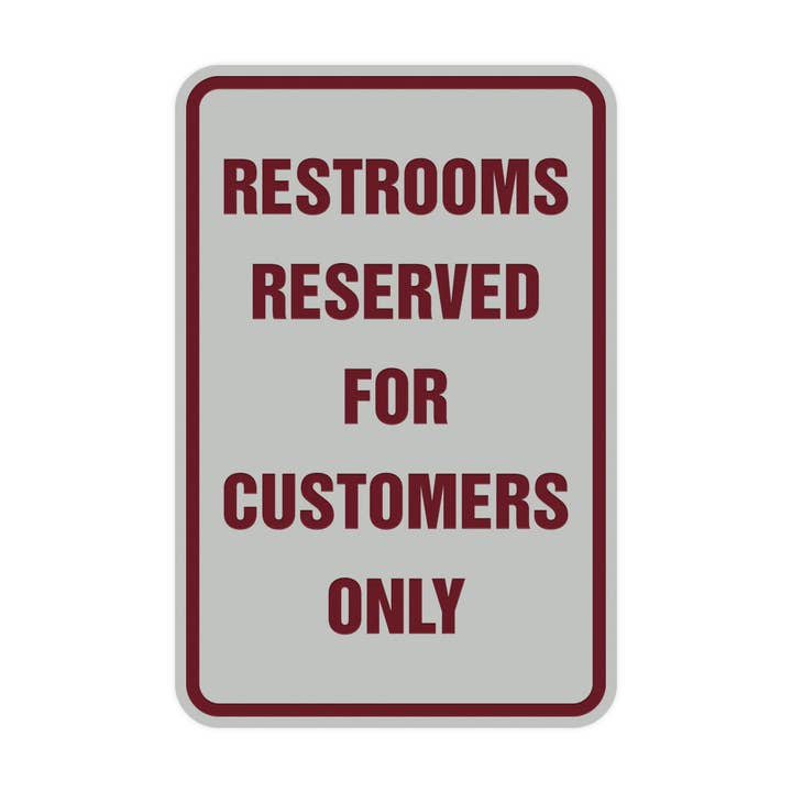 All Quality - Wholesale Bord/bordje - Borden van Lita Portret Ronde toiletten uitsluitend gereserveerd voor klanten Sign10