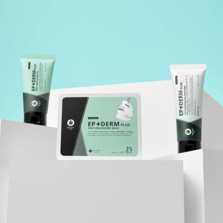 Spa Circle - Wholesale Skincare Face Mask - RIBESKIN® EP+DERM Plus Post-Procedure - 25 Face + Neck Sheet Masks3