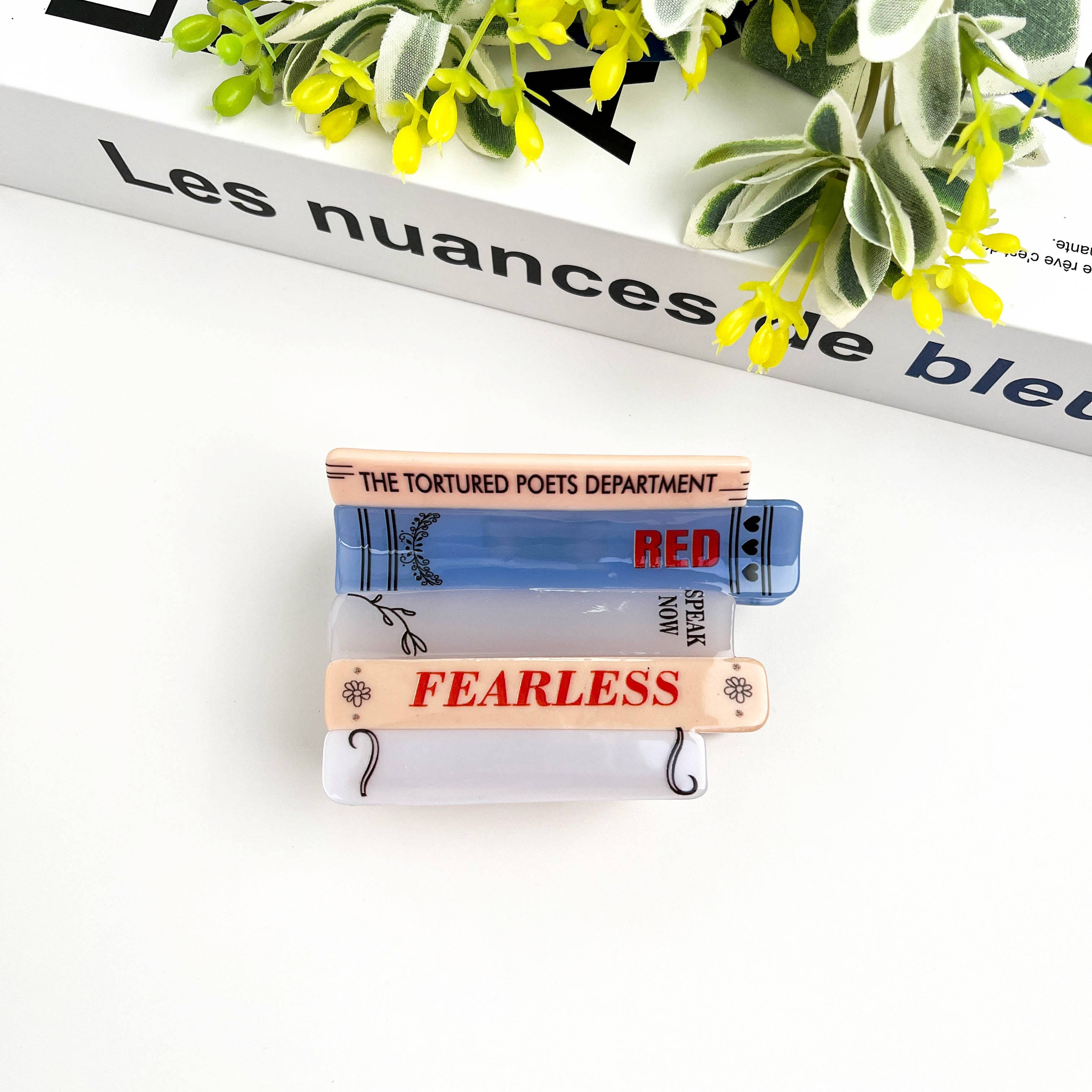 TheDivaSoap – wholesale Hair clip – Women’s – Stacked Book Hair Clip,Acetate Claw Clip0