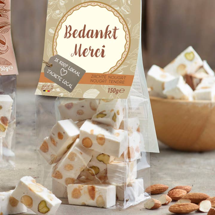 Nougat Vital - Wholesale Nougat - Say “Thanks!” with a soft nougat bag.