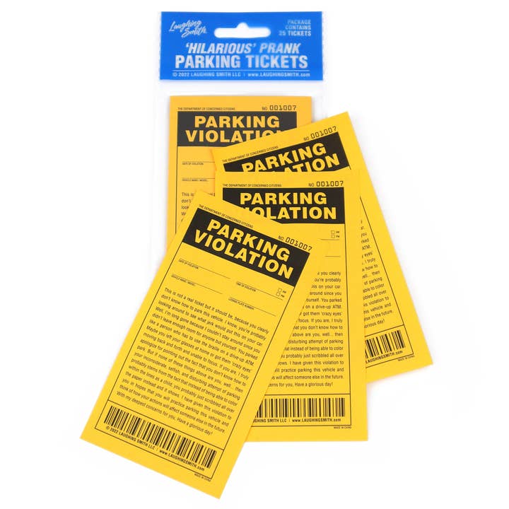 Smith Brands - Wholesale Gag Gift/Novelty Gift - 25 Funny Fake Parking Tickets1