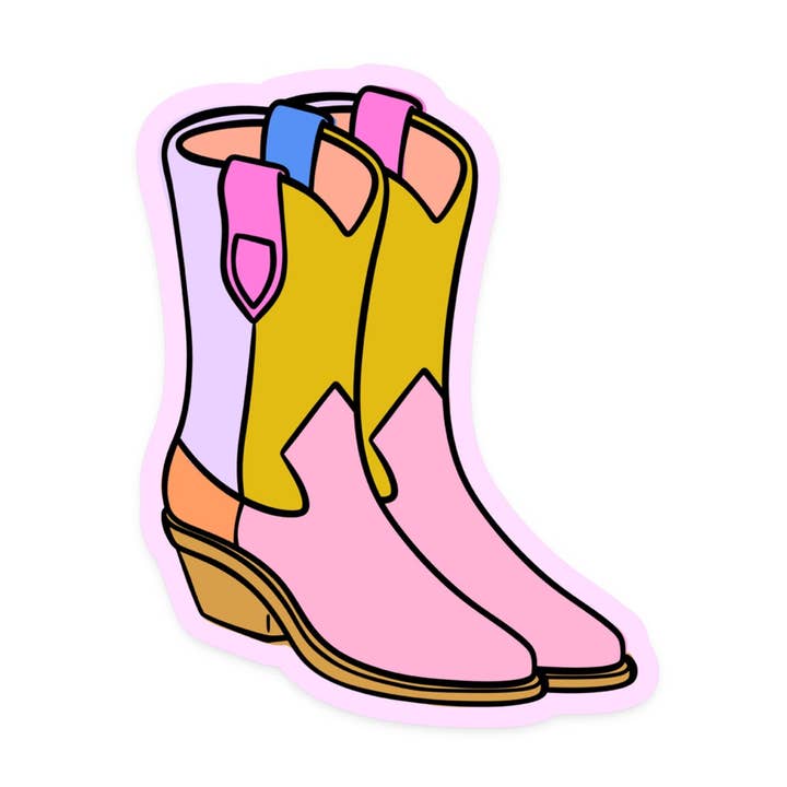 Colorblock Boot Sticker for wholesale by KANDS.CO