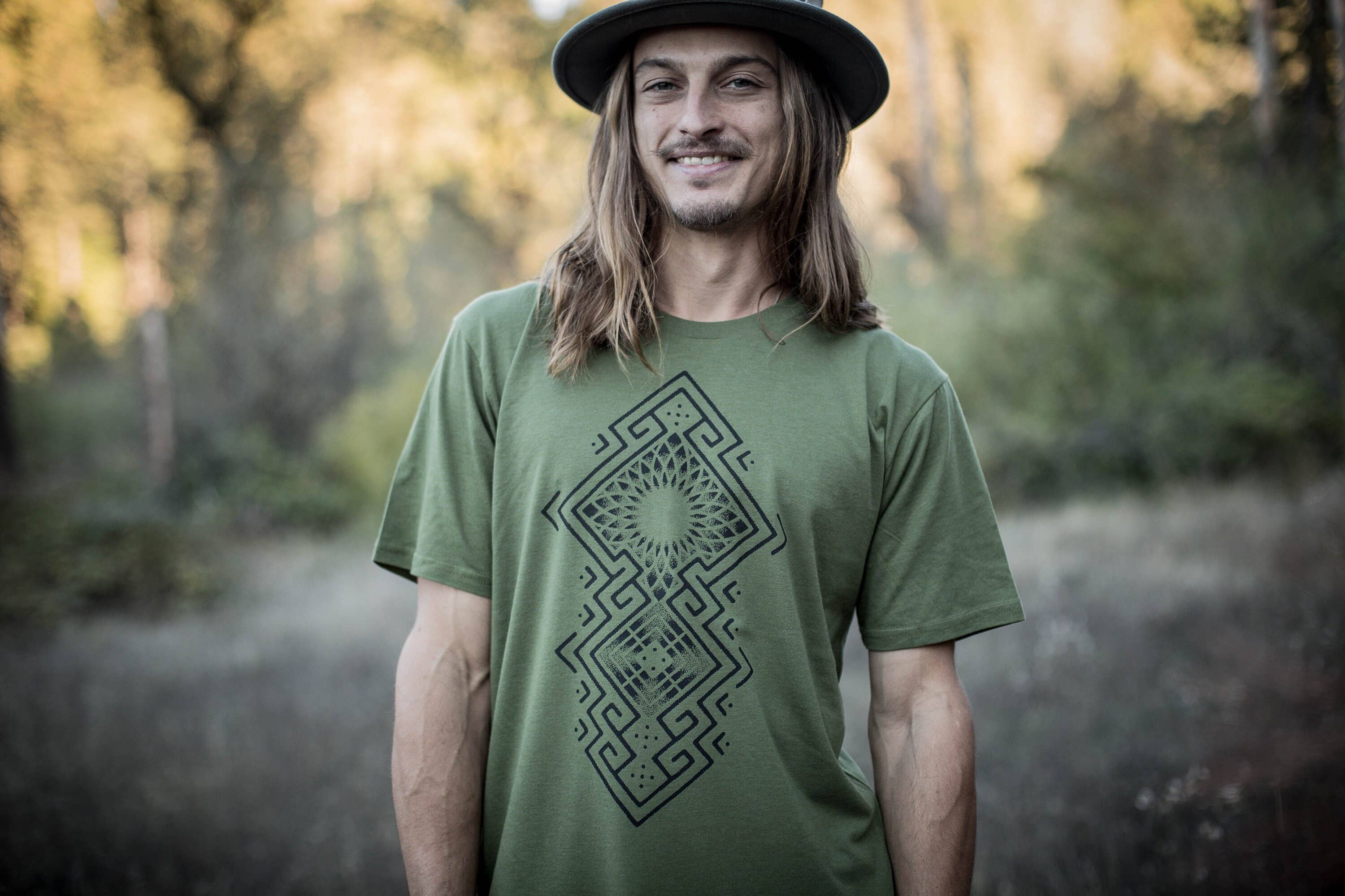 Sacred State Design - Wholesale Screen Printed T-Shirt - Men's - Being Hemp T-Shirt1