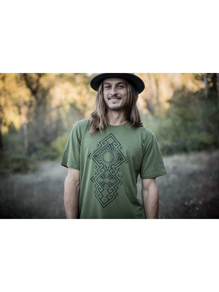 Sacred State Design - Wholesale Screen Printed T-Shirt - Men's - Being Hemp T-Shirt1