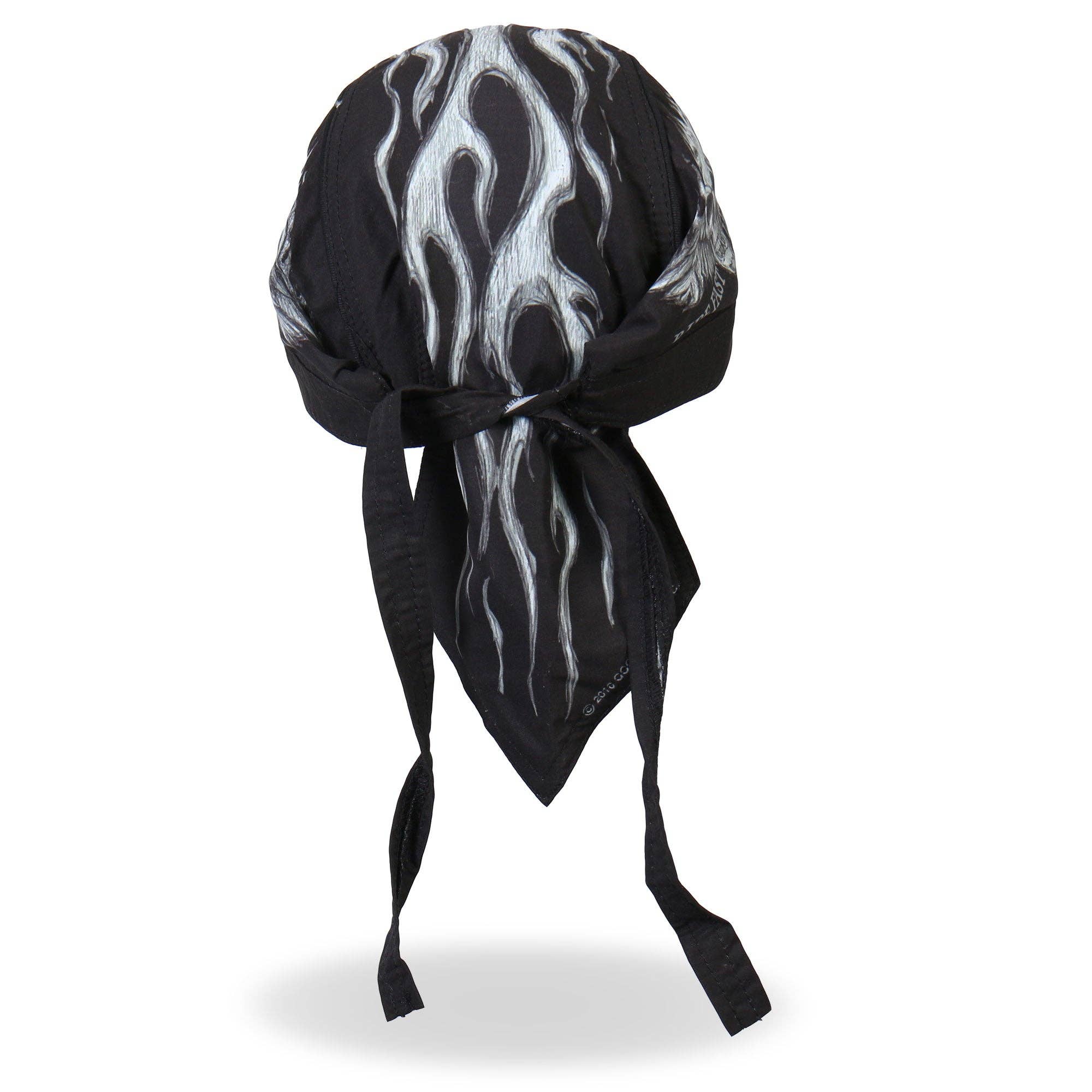 BLACK Hot Leathers Ride Fast, Live Hard Lightweight Headwrap HWH1062 for wholesale on Faire2