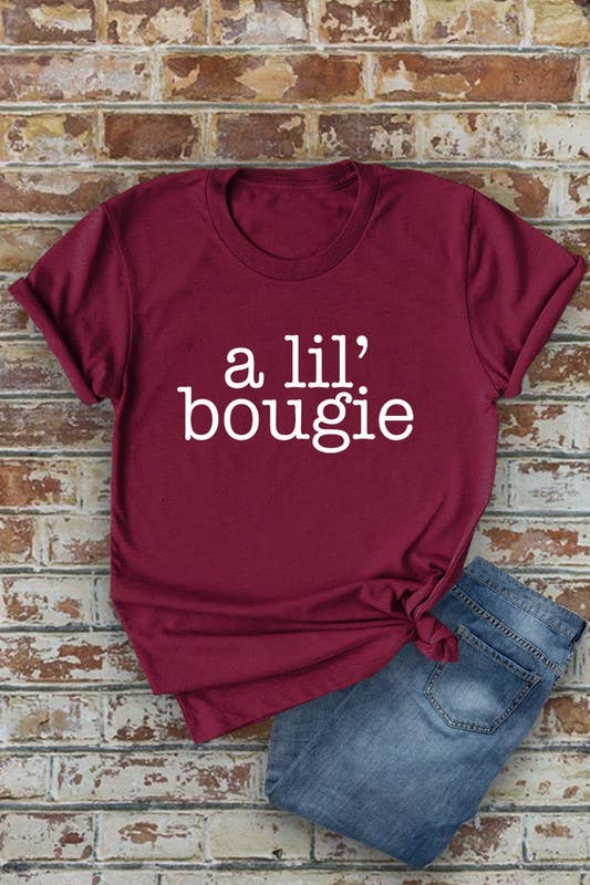 Top Avenue - Wholesale T-shirt met print - Dames - A Lil' Bougie, uniseks T-shirt met ronde hals15