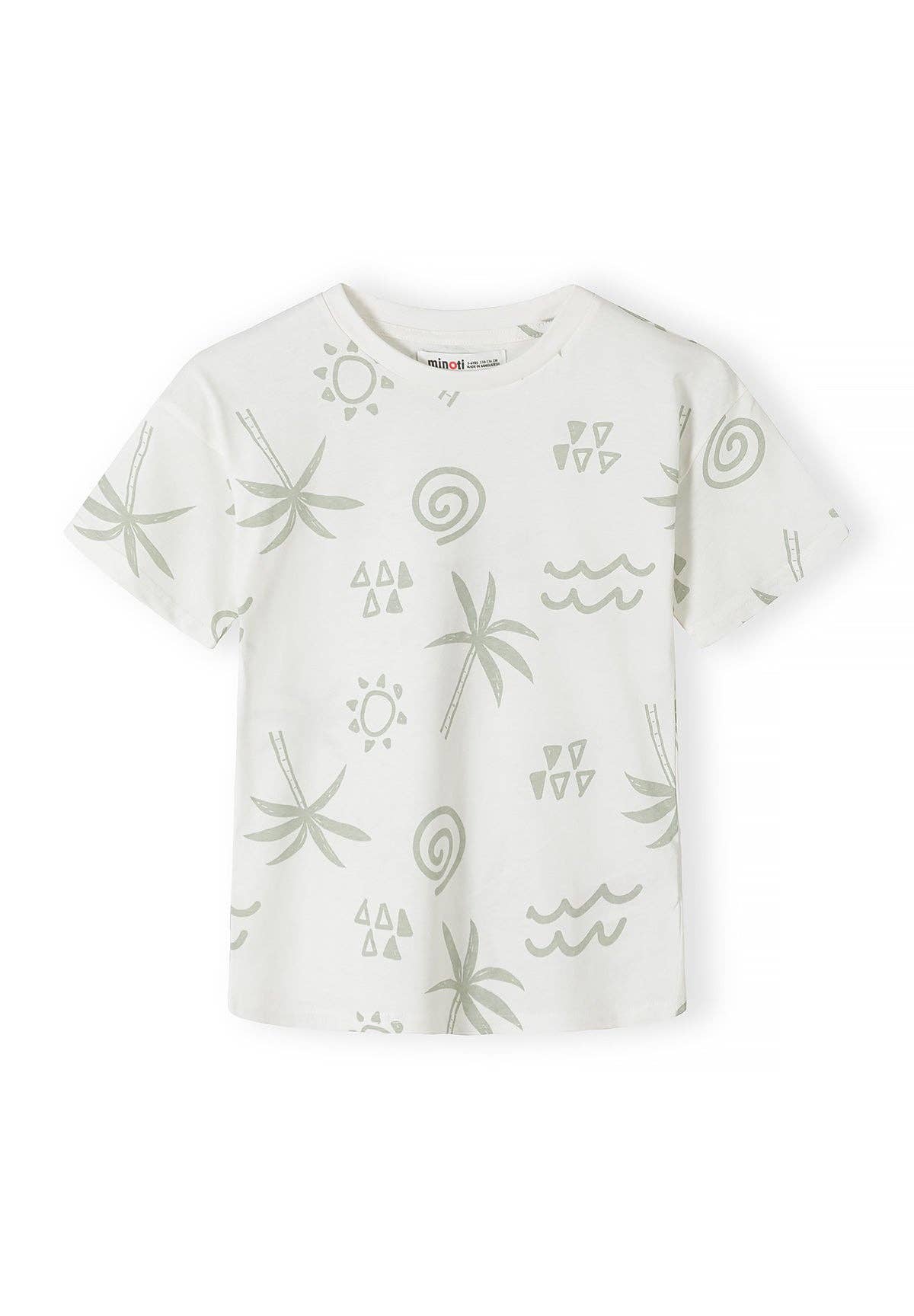Minoti sp. z o.o. – Engroshandel T-shirt - Børn – Kortærmede t-shirts 5-pak, surfgrafik, multifarvet5