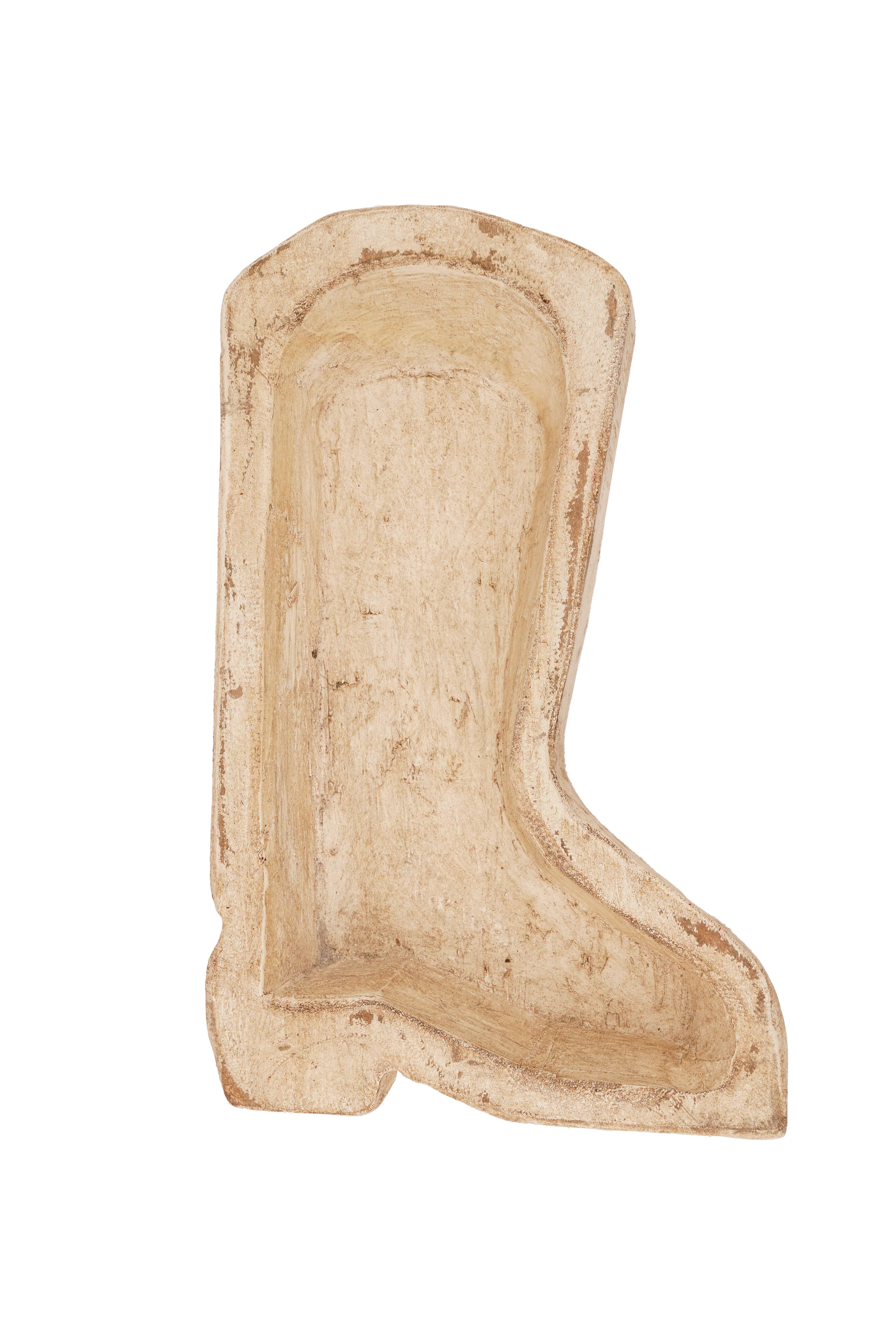 My Amigos Imports - Wholesale Candle Holder - Boot Bowl-7 x 10 x 2 inches-Wood-Candle Pour Ready-Boot3