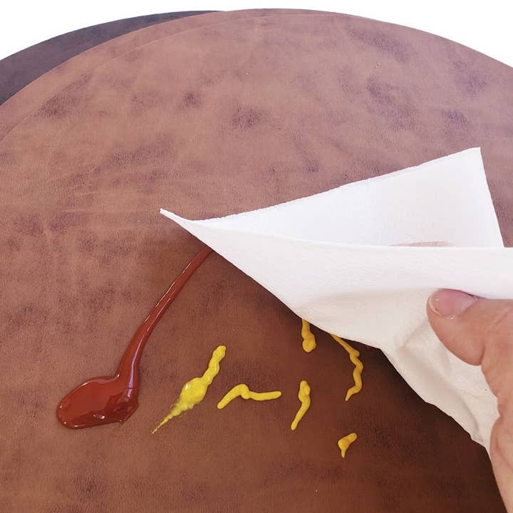 Davanti/Vía Deco Home - Wholesale Placemat - Placemat Vegan Leather Round & Copper (15 in)6