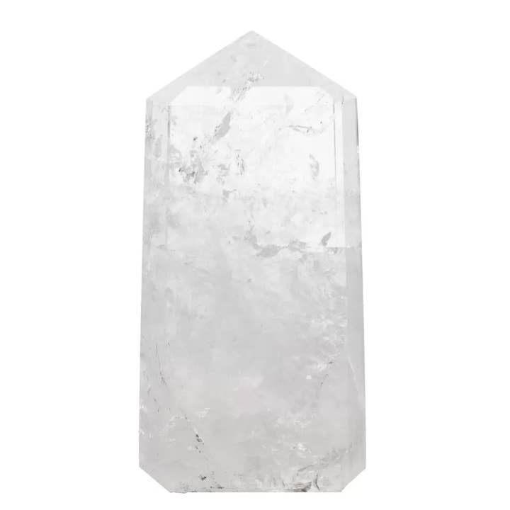 Extra Quality Polished White Quartz Points for wholesale by Vives de la Cortada S.L
