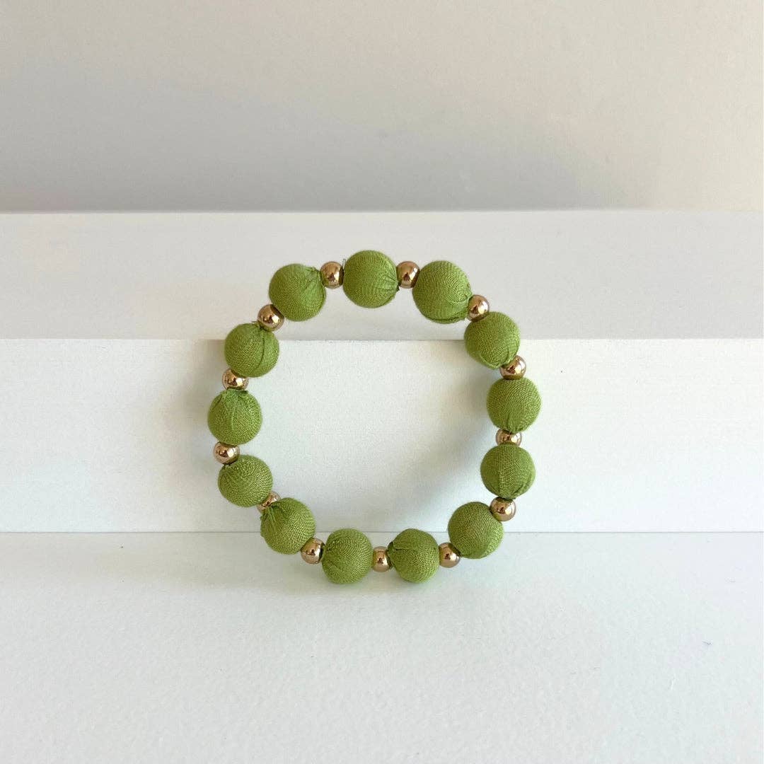 Humble Hilo - Vendita all'ingrosso Bracciale con perline - Bracciale Humble Hilo Sari Jewelry, con Perline di Tessuto e Perline Metalliche15